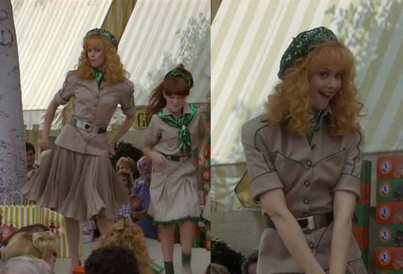 Illustration for article titled Every Outfit Shelley Long Wears in Troop Beverly Hills, Ranked